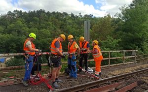 Training for working at heights at the client's workplace