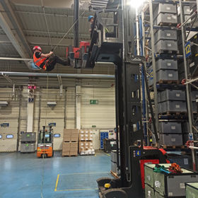 Self-rescue from Rack Stackers