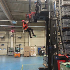 Self-rescue from Rack Stackers